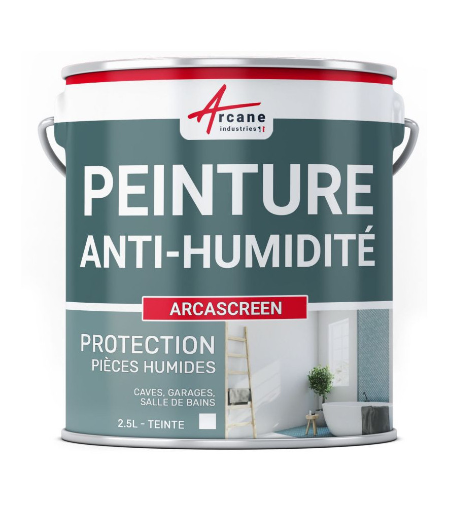 Peinture anti-humidité ARCASCREEN blanc 2,5L
