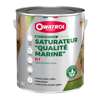 Saturateur pour bois durs OWATROL D1 incolore mat 2,5L