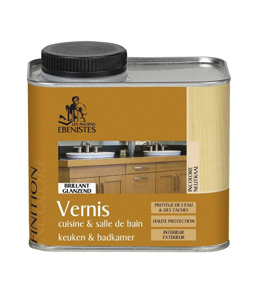 Vernis LES ANCIENS EBENISTES Cuisine & Bain 450ml
