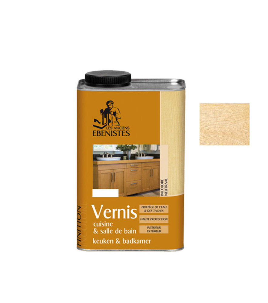 Vernis bois LES ANCIENS EBENISTES brillant incolore 1L