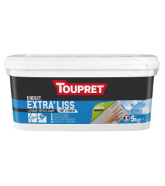 Enduit extra'liss pâte dépolluant TOUPRET gamme hautes performances 5kg