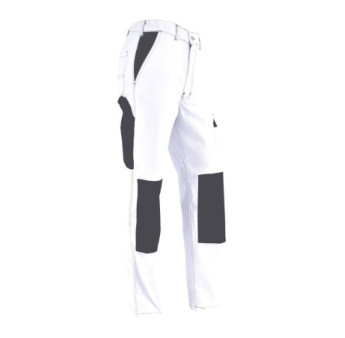 Pantalon VEPRO confort blanc/gris taille 36