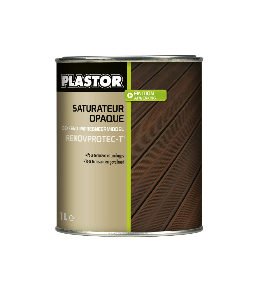 Vitrificateur opaque PLASTOR Colour Floors taupe 1L