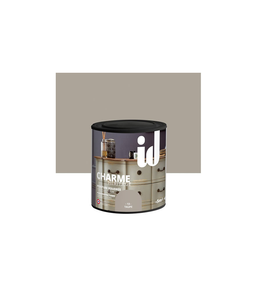Peinture meubles ID New Charme taupe 0,5L Peinture meubles ID New Charme taupe 0,5L