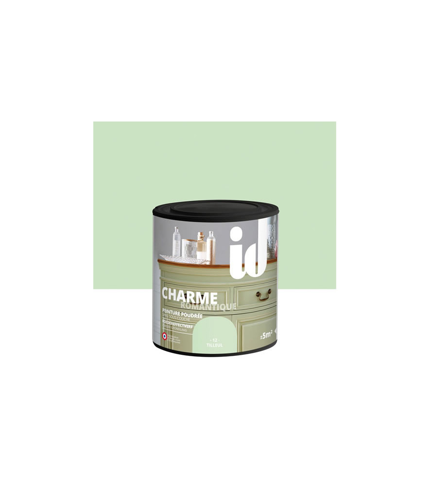 Peinture meubles ID New Charme tilleul 0,5L Peinture meubles ID New Charme tilleul 0,5L
