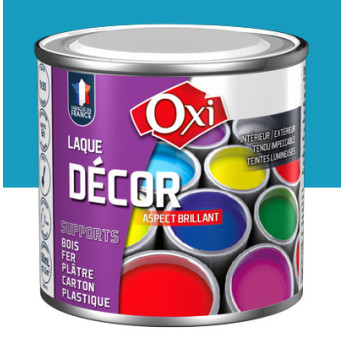 Laque décor OXI acrylique brillante bleu breton 60ml