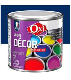 Laque décor OXI acrylique brillante bleu nuit 60ml