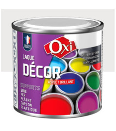 Laque décor OXI acrylique brillante gris clair 60ml