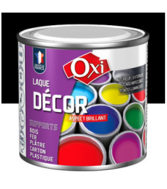 Laque décor OXI acrylique brillante noir 60ml