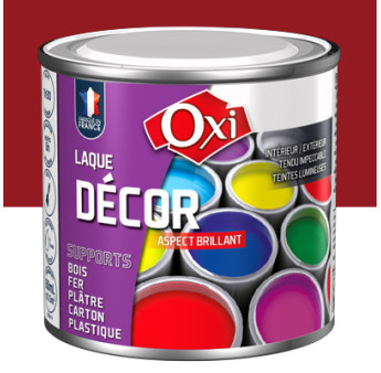 Laque décor OXI acrylique brillante rouge rubis 60ml