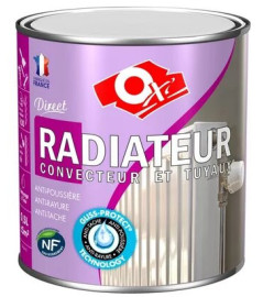 Peinture OXI radiateur, convecteur et tuyaux blanc brillant 0,5L