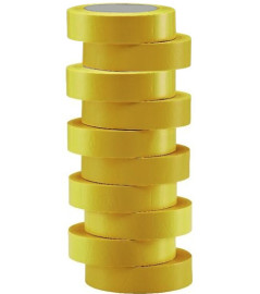 Ruban adhésif PVC électrique EUROCEL Isotape jaune 10mx15mm