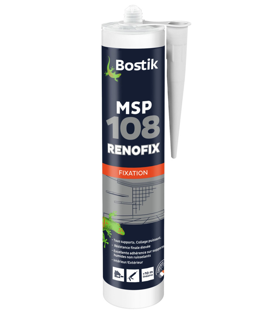 Mastic BOSTIK MSP 108 Renofix blanc 290ml