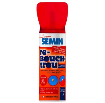 Enduit de rebouchage SEMIN en bombe 125ml