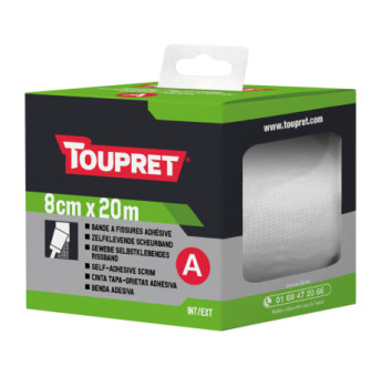 Bande à fissures armée TOUPRET gamme les Essentiels 8cmx20m