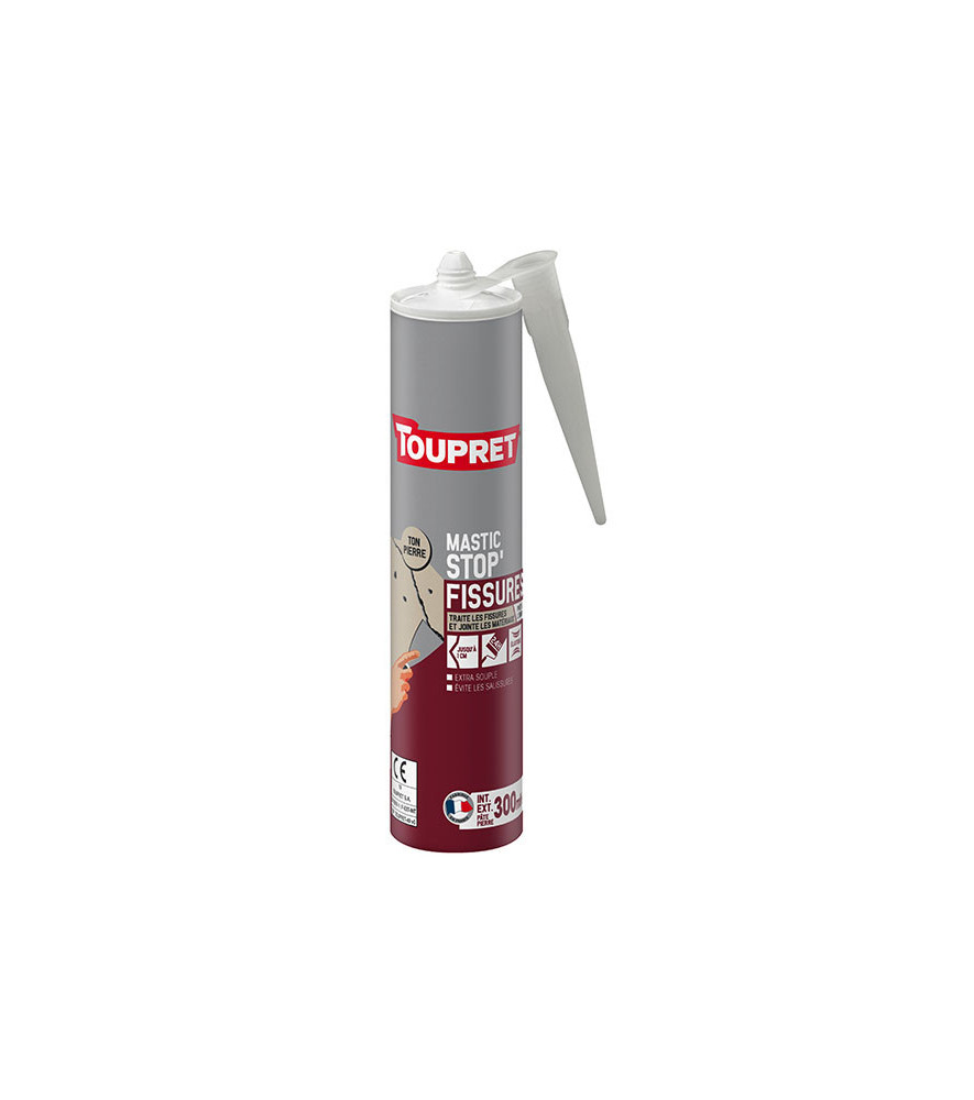 Mastic Stop fissures TOUPRET pierre gamme les Essentiels 300ml