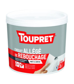 Enduit allégé de rebouchage pâte TOUPRET gamme les Essentiels 2l
