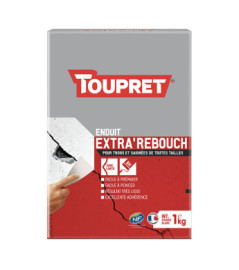 Enduit extra'rebouch poudre TOUPRET gamme les Essentiels 1kg