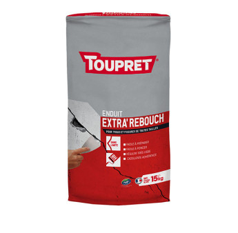Enduit extra'rebouch poudre TOUPRET gamme les Essentiels 15kg