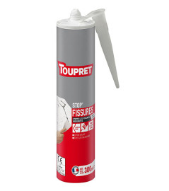 Mastic acrylique Stop'Fissures TOUPRET gamme les Essentiels 300g