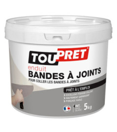 Enduit bandes à joint et lissage pâte TOUPRET gamme les Essentiels 5kg