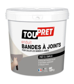 Enduit bandes à joint et lissage pâte TOUPRET gamme les Essentiels 15kg