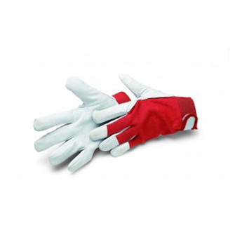 Gant Workstar Race blanc et rouge SCHULLER L réf : 42722 pour construction