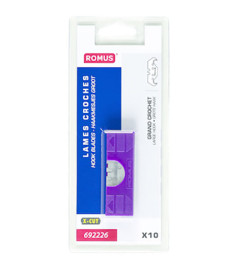 Blister de 10 lames grand crochet ROMUS X-CUT réf : 692226